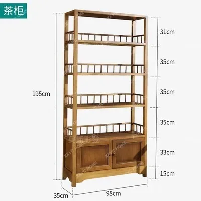 Um conjunto completo de mesa de chá moderna e simples em estilo log (cadeiras combinando)