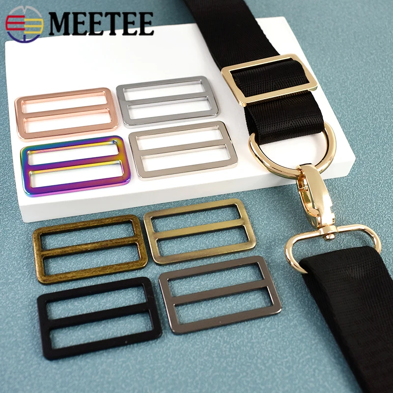 100Pcs Metal Ring Buckles for Bag Strap Webbing Dog Collar Belt Buckle Clasp Handbag Chain Adjuster Loops DIY Accessories