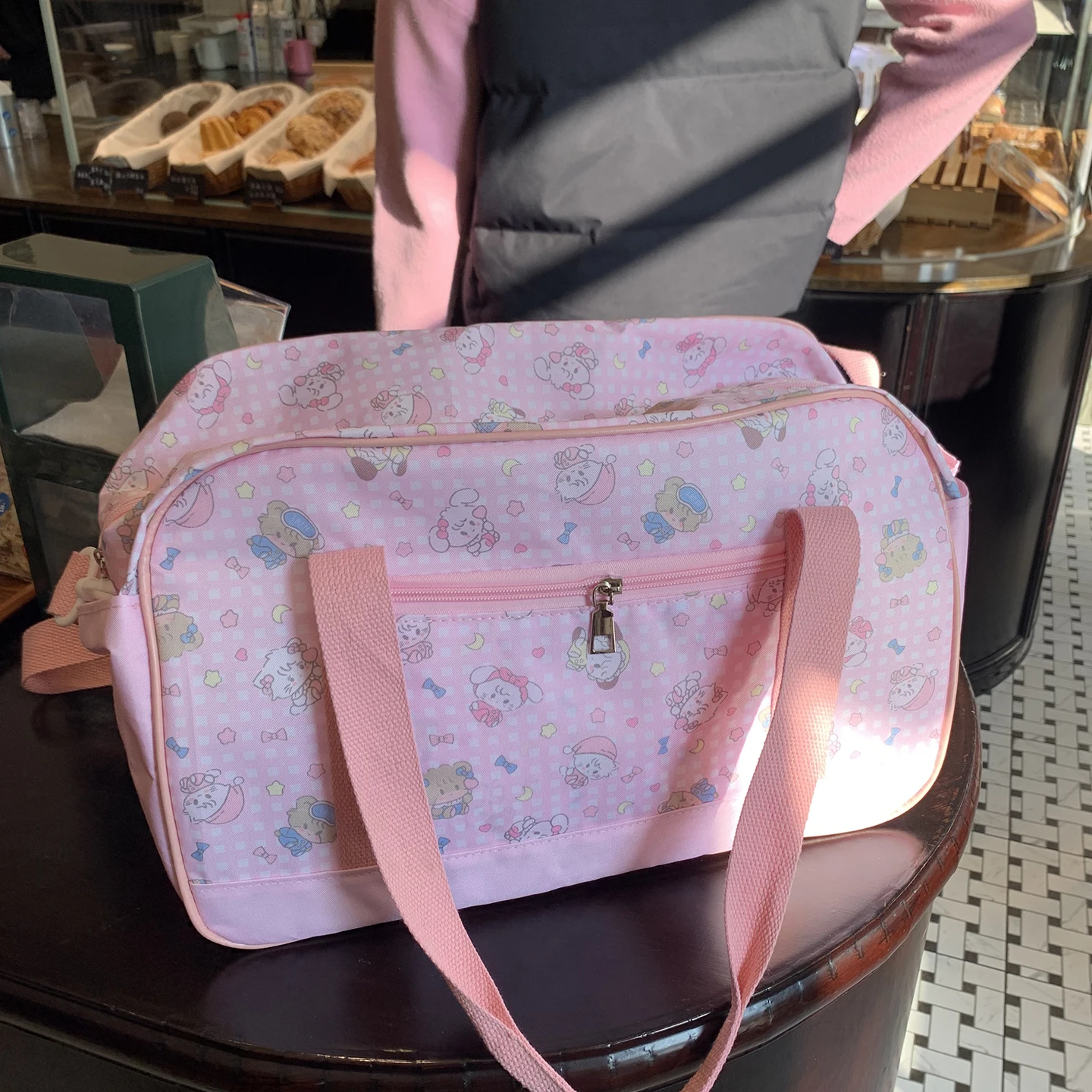 

Mikko Large Capaci Travel Bag Cartoon Cute Women's Handbag for ort Trips And Busin Travel Portable Lage Bag