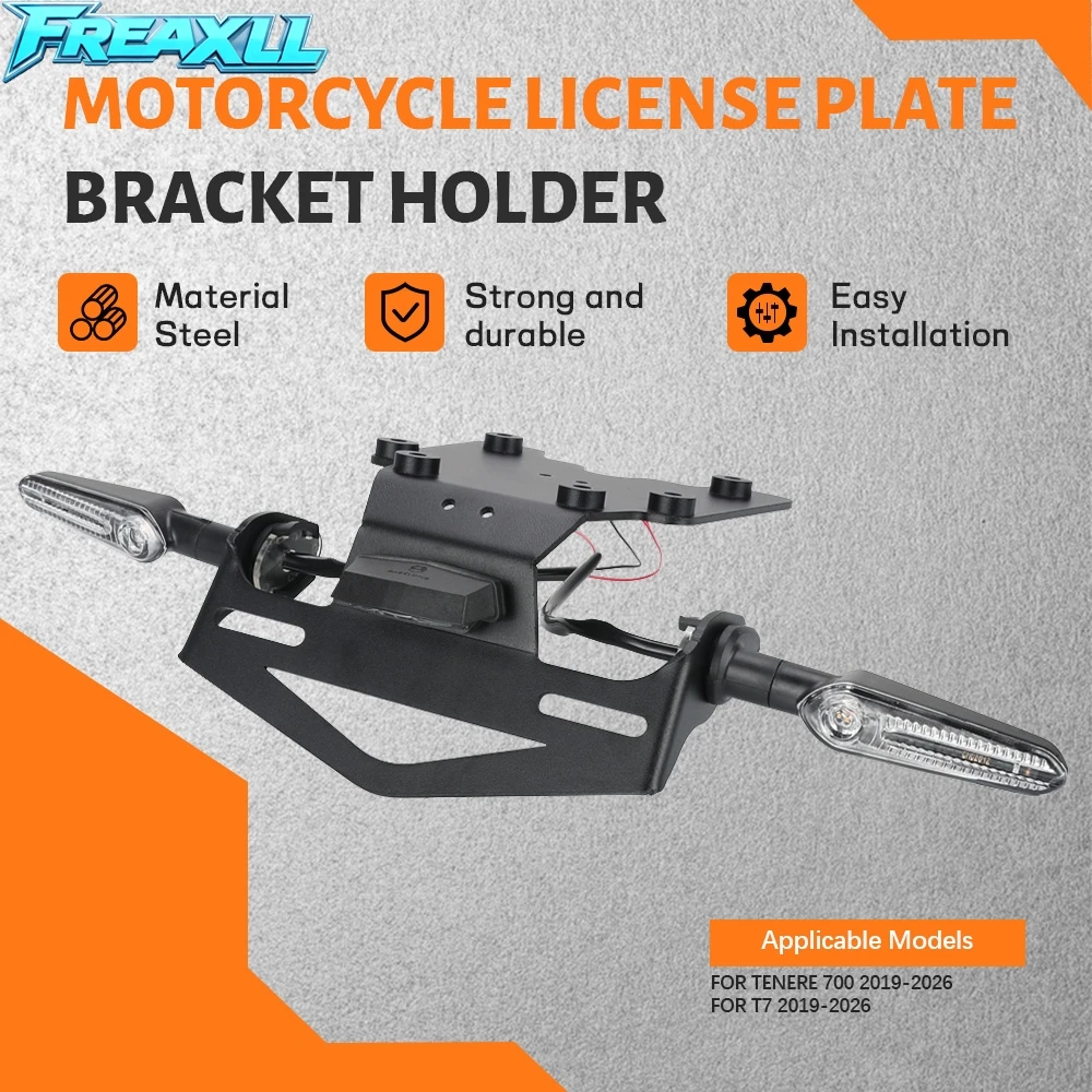 

Rear Tail Tidy Kit License Plate Holder Bracket For Yamaha Tenere 700 Rally XT700Z Tenere700 2019 2020 2021 2022 2023 2024 2025