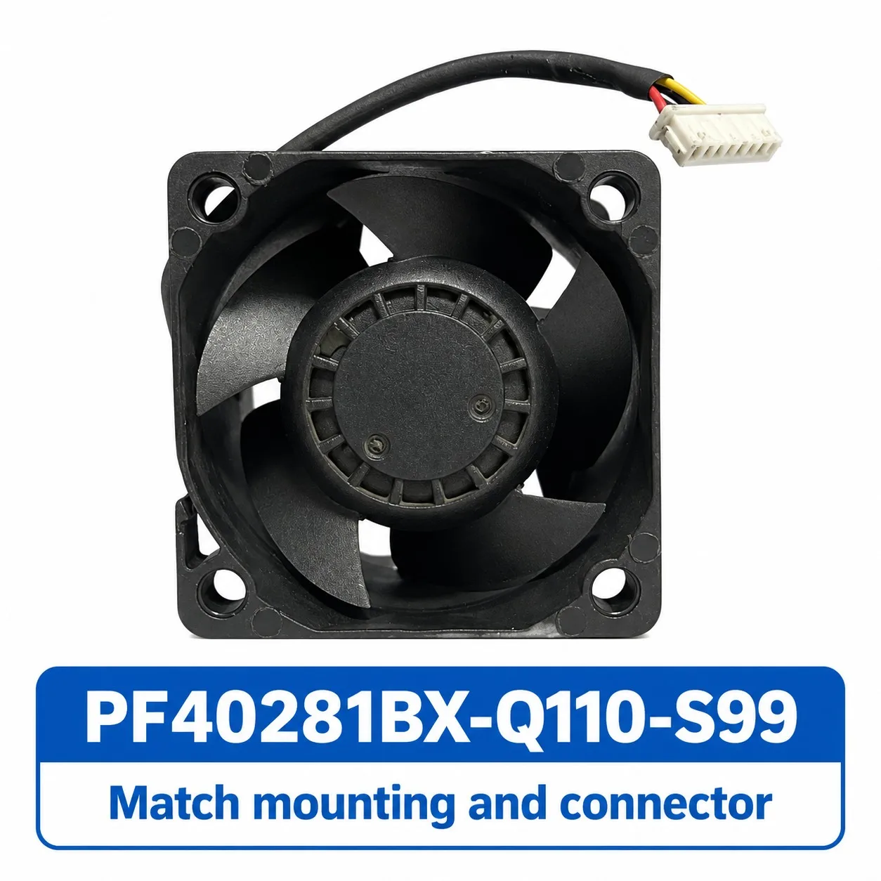 PF40281BX-Q110-S99 Axial Cooling Fan 40x40x28mm 4028 12V 10.8W 20000RPM PWM 4-Wire for SUNON