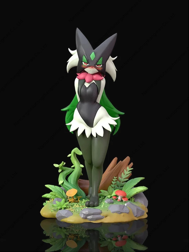 

Super Cute Pokemon Meowscarada Model Toys Kawaii Pokemon Pu Material Cartoon Table Decoration Collectible Anime Figure