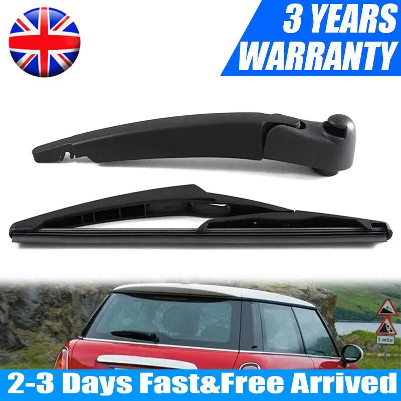 For BMW Mini R56 3 Door Hatchback 8/2006-4/2014 Rear Wiper Arm & Blade 26 Cm 10 Inch