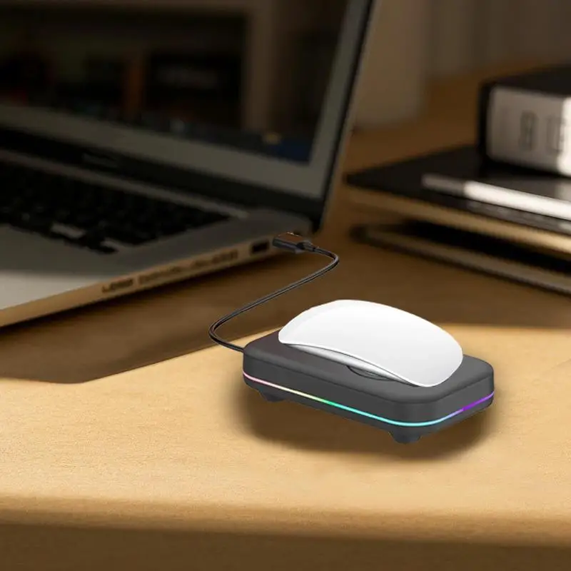 الفئران LED تمنع شاشة قفل الكمبيوتر ABS LED فأرة الكمبيوتر مع ضوء RGB جهاز سطح المكتب لوازم الطاولة لعيد الشكر