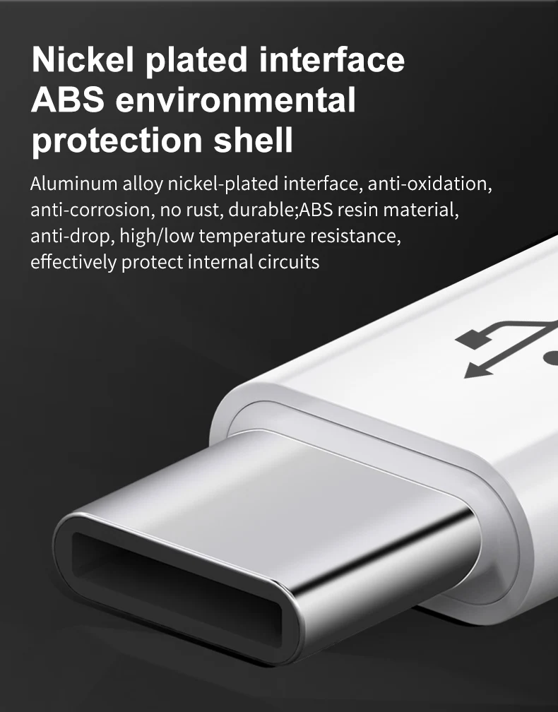 2/3Pcs Micro USB Female To Type C Male Adapter Converter Micro-B To USB-C Connector Charging Cable Adapter Phone Accessories