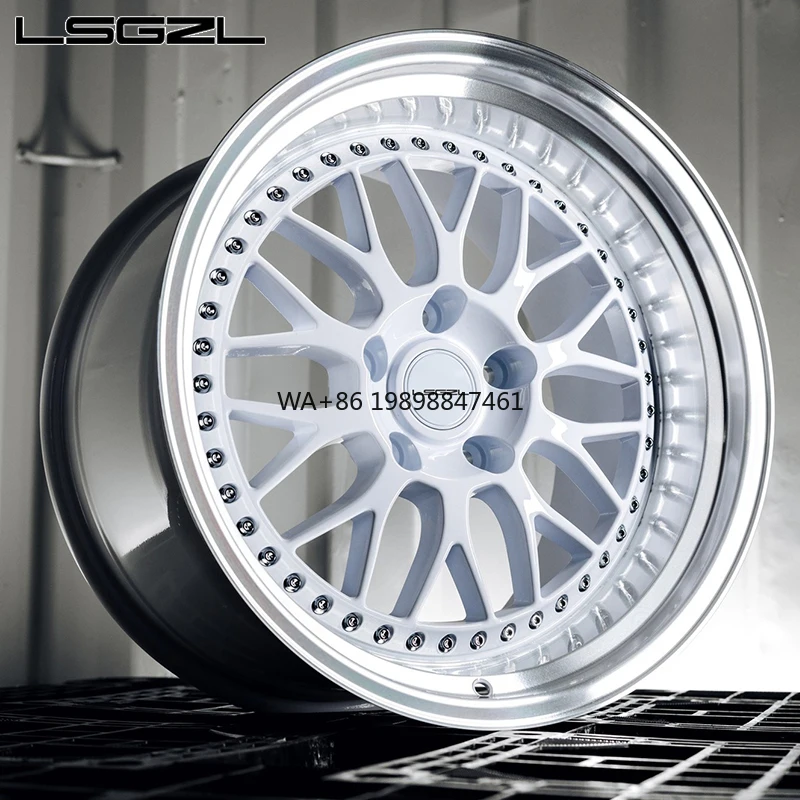 

2-pieces Step Lip White Glossy Forged 16 18 20 21 22 24 26 Inch Hub 5x114.3 5x112 5x130 for Brand Car Wheels for Mercedes Bmw RR