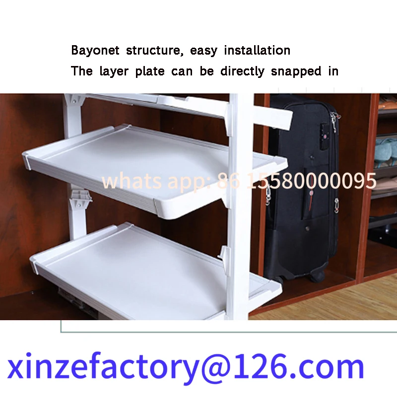 Zapatero personalizable 360 °   Gabinete de zapatos de aleación de aluminio ajustable en altura giratoria estante giratorio