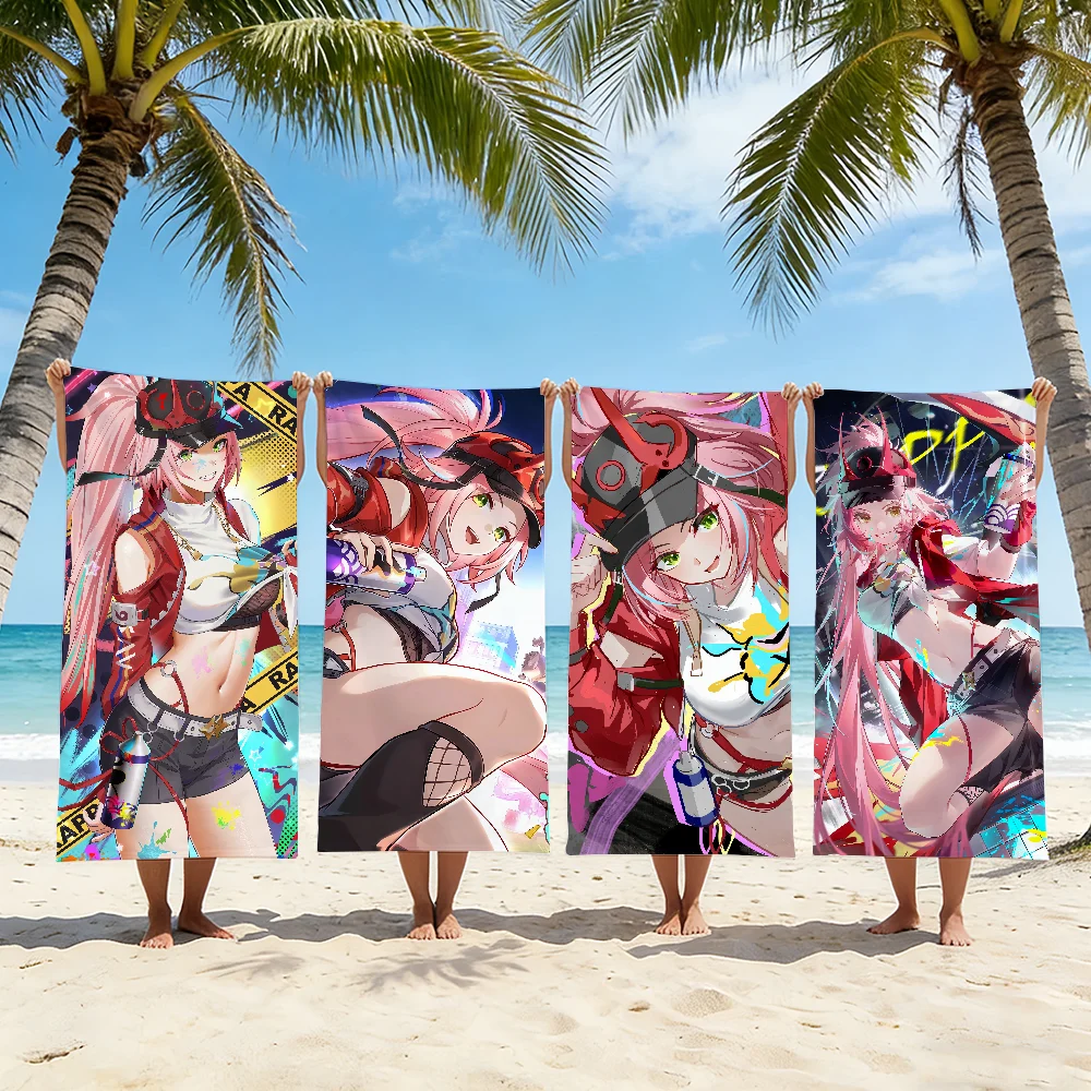 Game Honkai Star Rail Rappa Towel For Swim Yoga Gym Quick Drying Soft and skin-friendly Beach Towels All-Season
