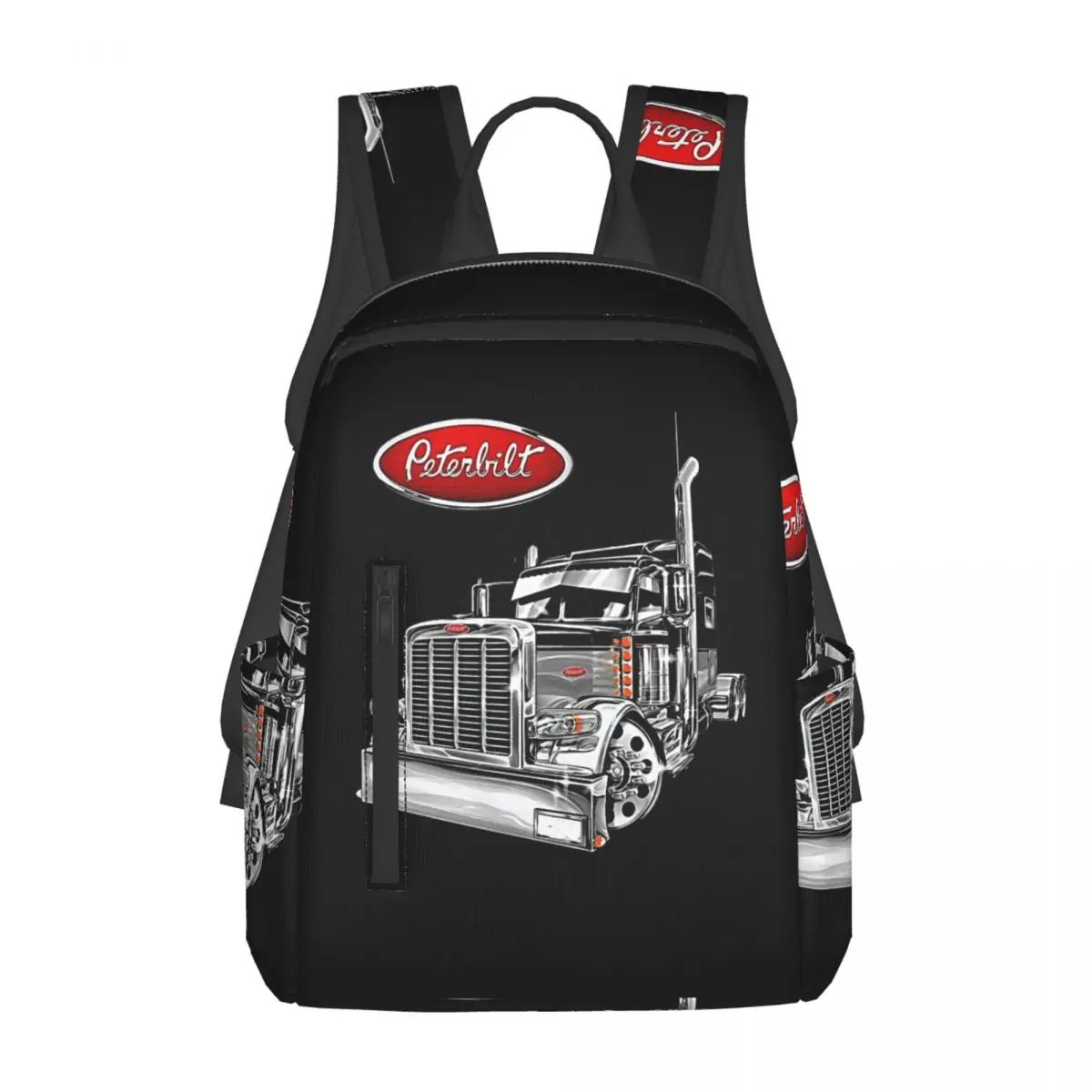 

Peterbilt Truck Backpack Daypack Large Capacity Boys Girls BookBag School Bag Shoulder Bags for Men Women