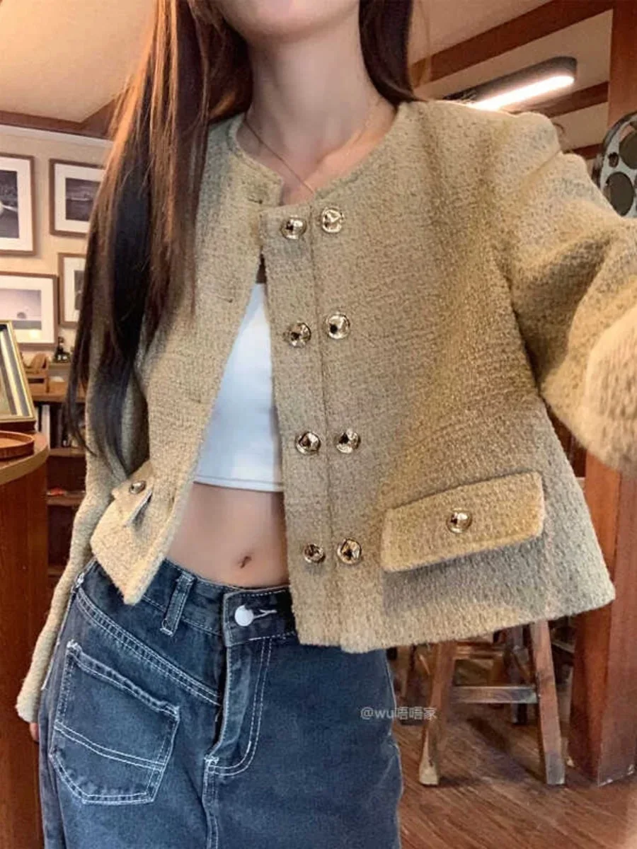 

Tweed Jacket Collar Short Sleeve Womens Spring Tied Beaded Appliqued Embellished Patterned Ornaments Decorative Beautiful Fairy