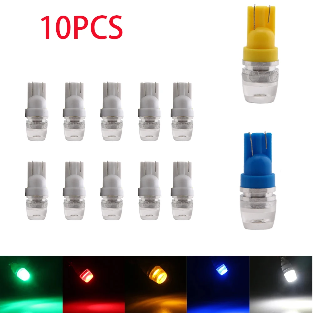 

10 pcs T10 LED W5W LED Bulb 194 168 Led 2SMD 5630 Car Wedge License Plate Lamp Dome Light 8000K White Green Blue Red Accessories