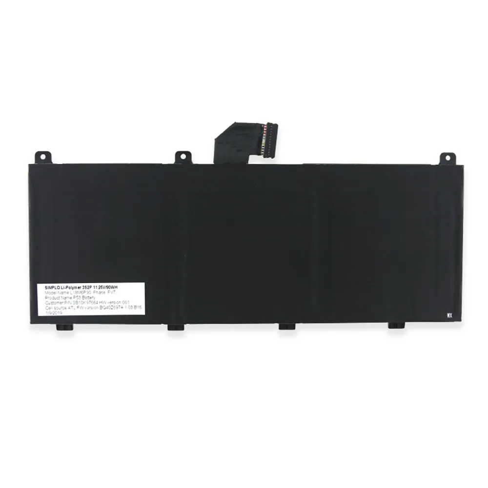 L18M6P90 11.25V 90Wh/8000mAh Laptop Battery For Lenovo ThinkPad P53 Series L18C6P90 02DL028 5B10W13901 SB10K97664