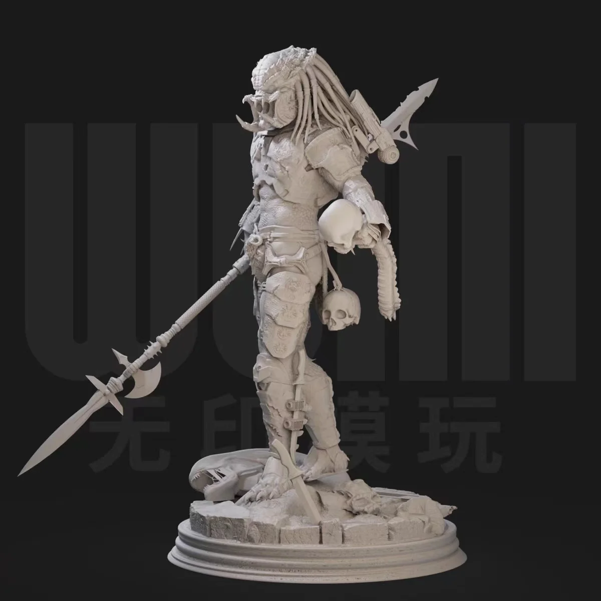 1/24 Iron Blood Warrior Third Party Alien White Model GK figure Soldier 3D Printing Model