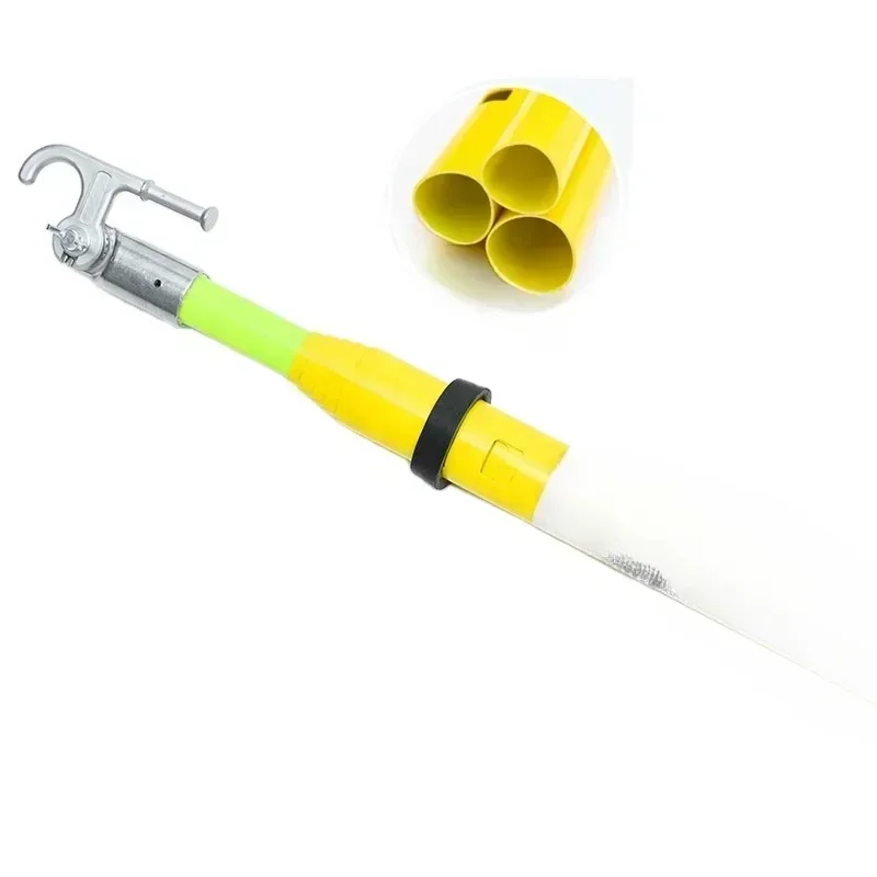 

High Voltage Fiberglass Insulated Operation Telescopic Triangle Hot Stick Hot sales