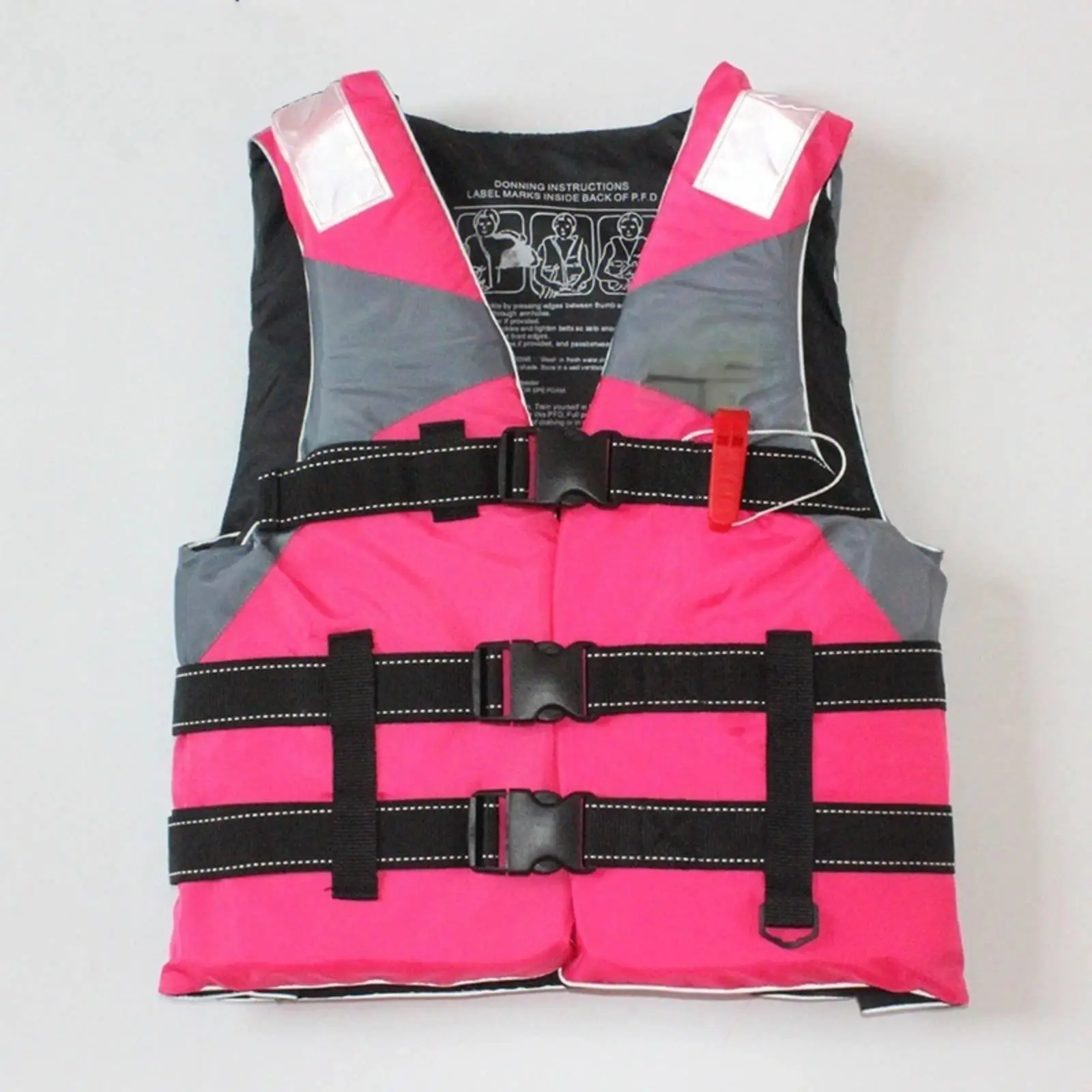 Kids Flotation Vest Reflective Safety Flotation Device Secure Buckle Swim Vest for Swimming Fishing