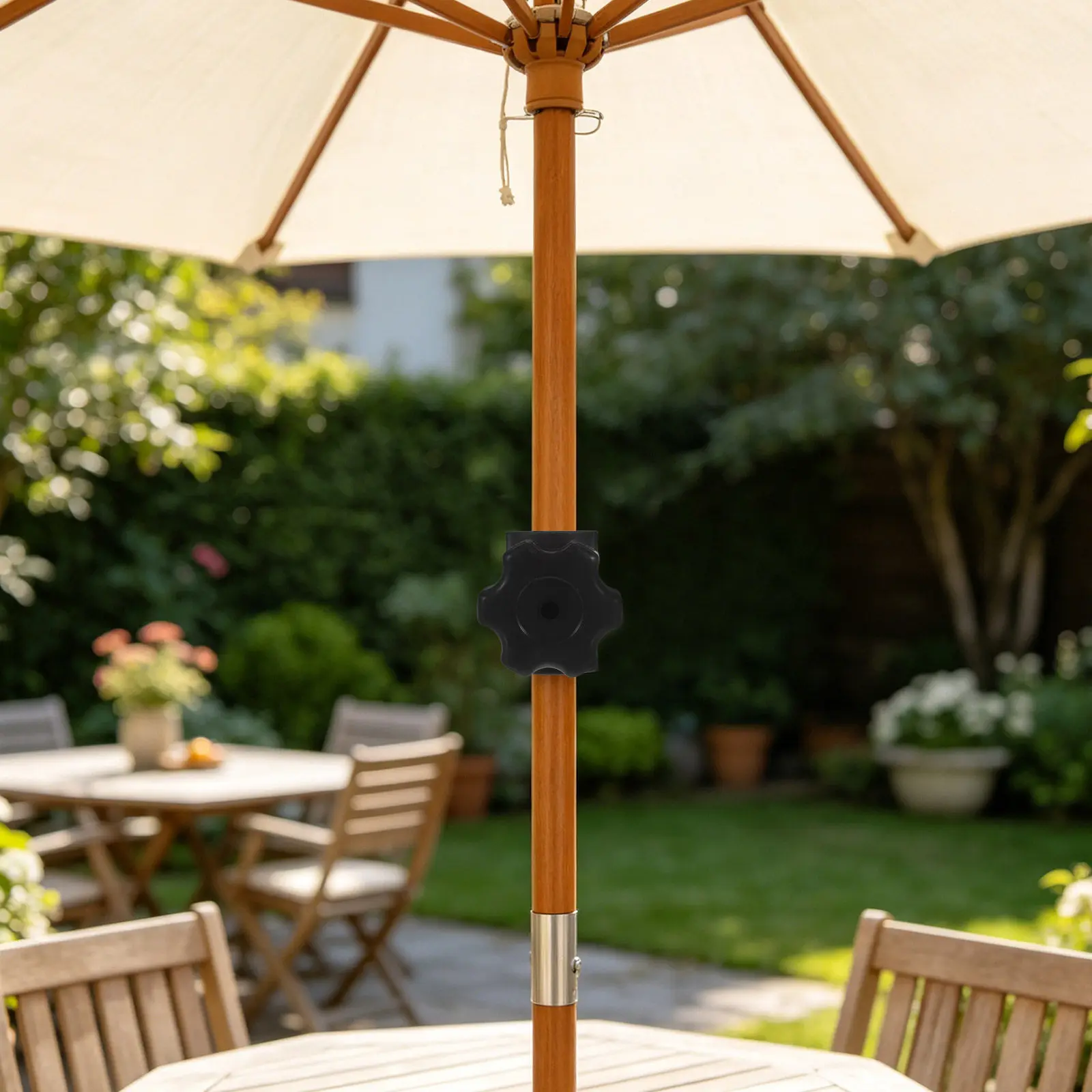 Umbrella Pole Connector Black Replacement Screw Fastener Outdoor Patio Deck Repair Parts Outdoor Umbrella Repair