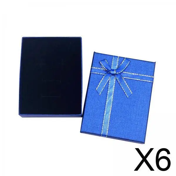

6x Jewelry Box Jewelry Organizer Portable Decorative Mini Jewelry Case Jewelry Gift