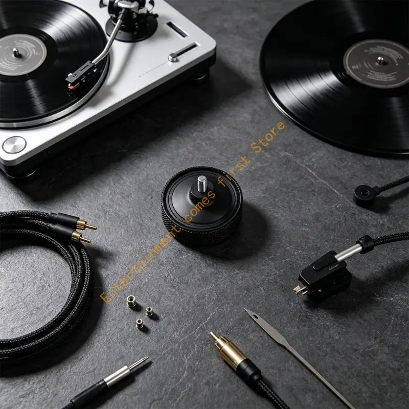 Four-Corner Turntable Foot Pad Set with Sorbothane Body Construction, 4Pcs 55KD