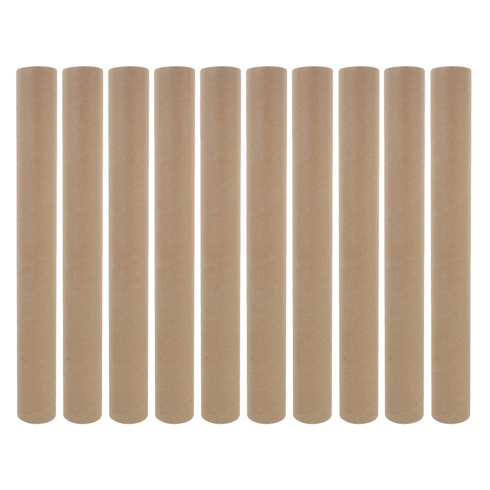 10Pcs Art Shipping Tubes Heavy Duty Paperboard Mailing Tubes for Posters Drawings Documents Long Distance Transport Packaging