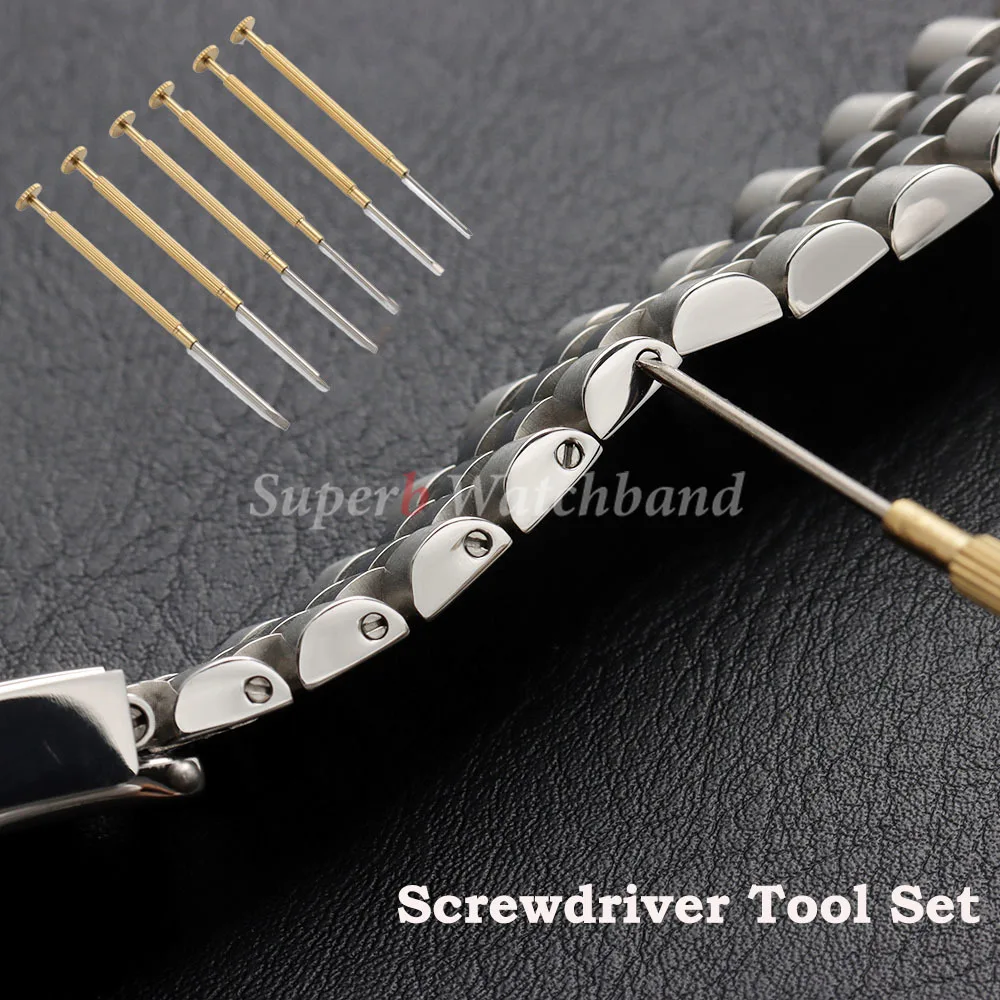 

Metal Slotted Screwdriver for Rolex 0.8mm 1.0mm 1.2mm 1.4mm 1.6mm 1.8mm Watch Repair Tools Removal Install Screws Set Watchmaker