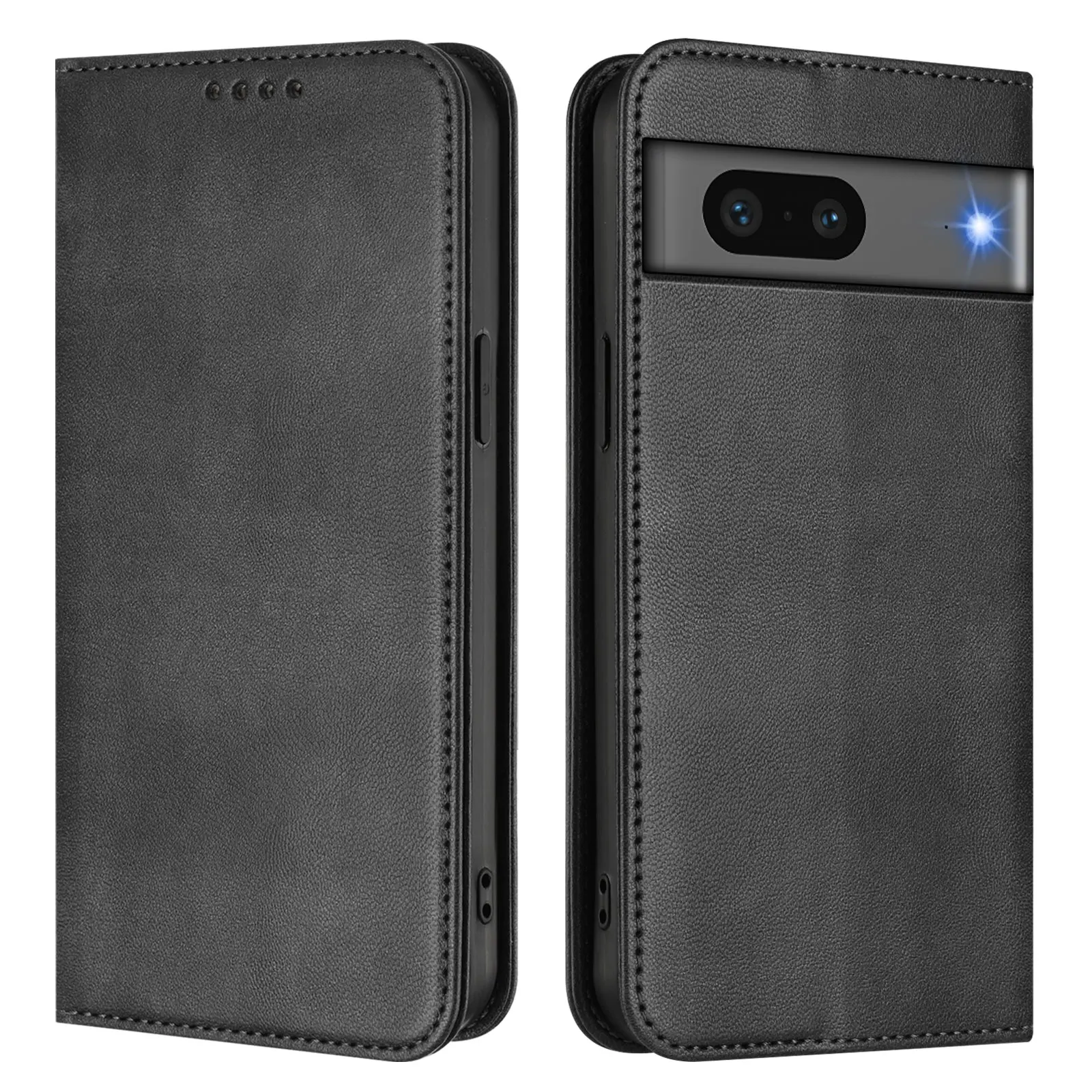 حافظة جلدية قابلة للطي لهاتف جوجل بيكسل 5 5A 5XL 6 7 8 9 PRO غطاء خلفي مغناطيسي فاخر