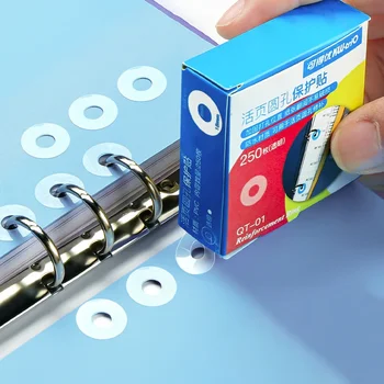 穴パンチプロテクターラベルステッカールーズリーフ紙穴補強ラベルラウンドステッカー自己粘着製本紙ステッカー