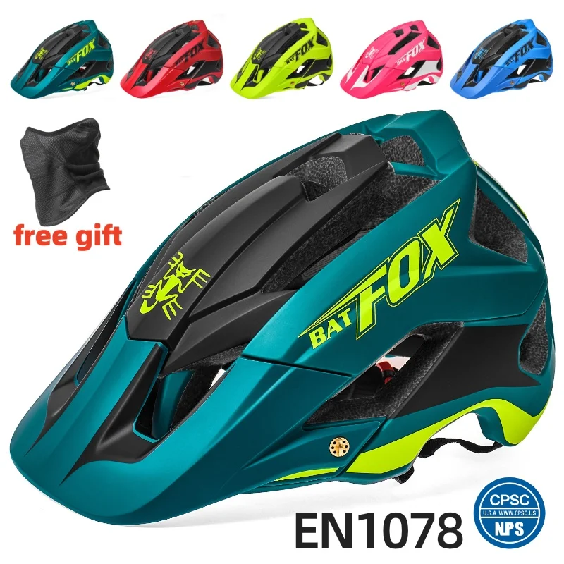 

BATFOX Helmet For Cycling Man casco para mtb High Quality Racing Safety Breathable Comfort Mountain Light Helmet Bicycle MTB