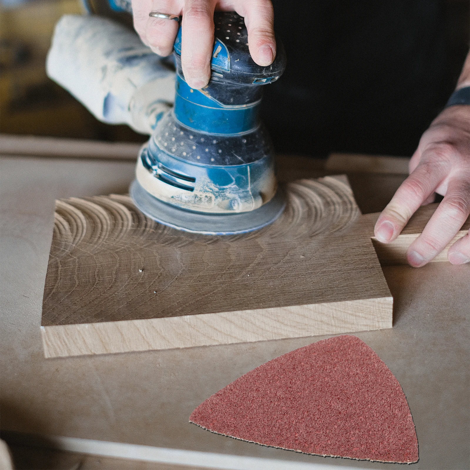 

20pcs Sanding Paper Sheets 60 Grit Triangle Sandpaper Pad For Wood Metal Plastic Polishing Grinding Orbital Sander Flocking