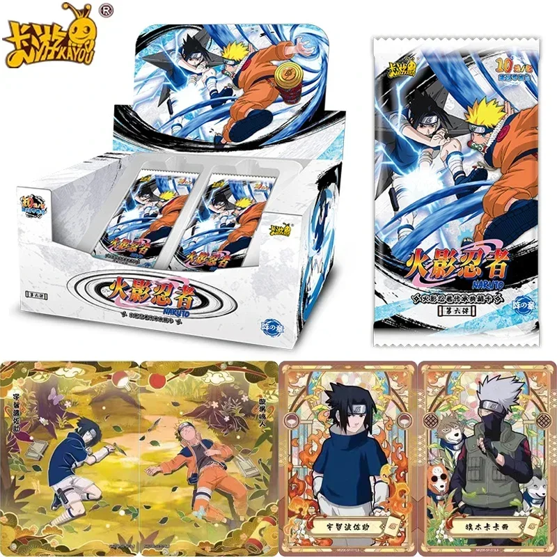 Tarjeta KAYOU Naruto T4W6, caja potenciadora del capítulo de formación, Uzumaki Sasuke Ninja SE BP, tarjetas de colección raras de Anime, juguete