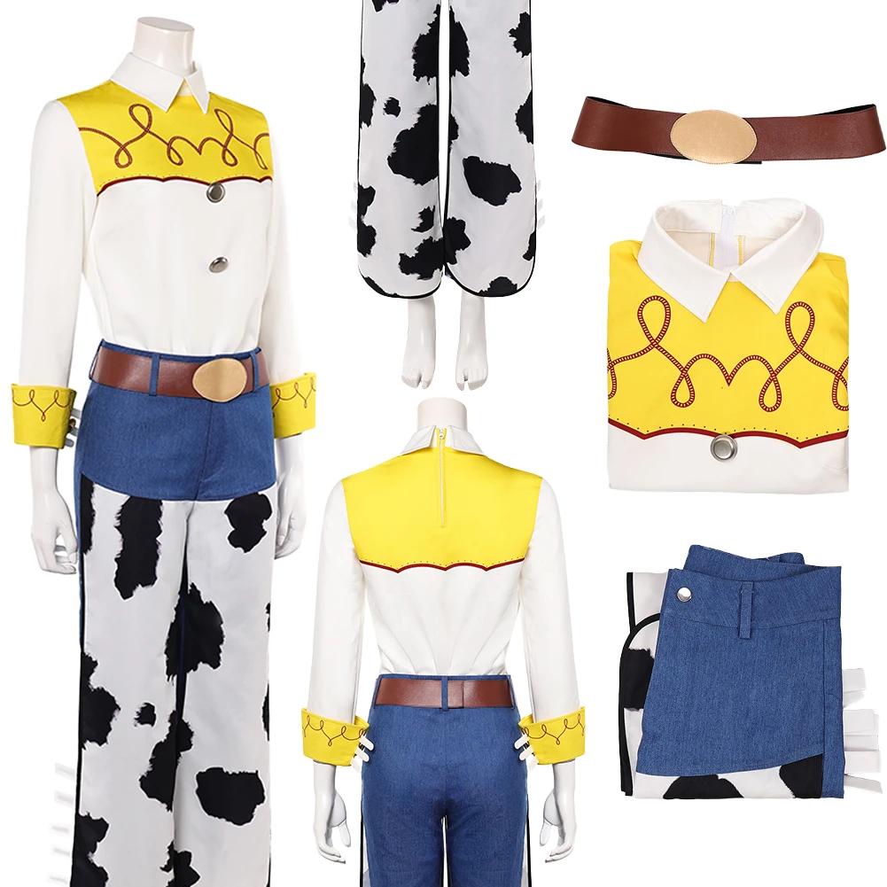 Costume de cosplay Jessie de dessin animé Fantasia, tenue de personnage de film en peluche pour femme, déguisement féminin pour Halloween, carnaval et fête