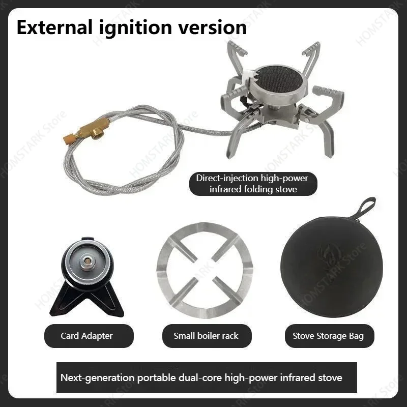 New Split-type Infrared UFO Stove Outdoor Portable Camping Cassette StoveTea Brewing Stove Direct Injection Folding Stove