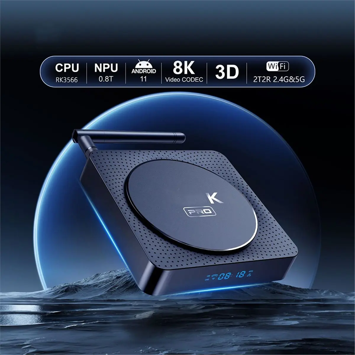 

Новая электронная ТВ-приставка Android 11.0 Rockchip RK3566 4 ГБ 32 ГБ с декодированием BT, внешней антенной, двойным Wi-Fi, LAN 1000M, медиаплеер 4K 8K