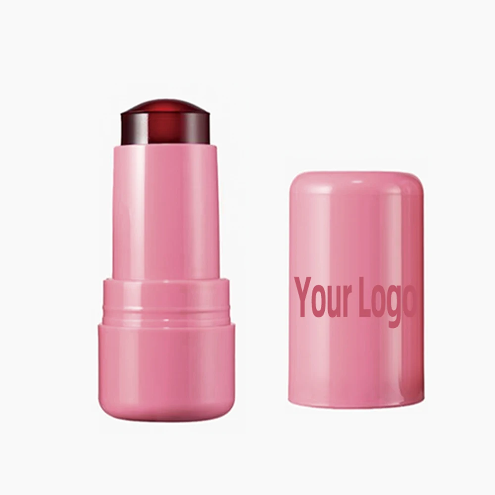 4-color Private Label Blush Stick Custom Logo Jelly Blusher Pigment Vegan Moisturizing Makeup Wholesale Cruelty Free Pink Box