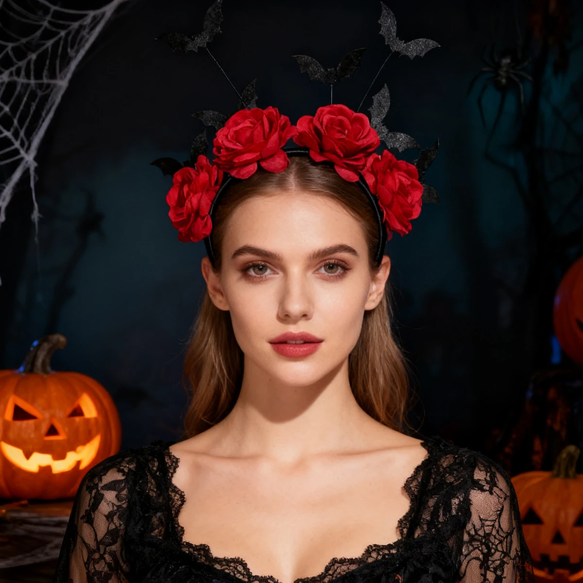 1-teiliges Fledermaus-Stirnband, Halloween-Kostüm-Zubehör, Haarschmuck für Mädchen, Rollenspiele