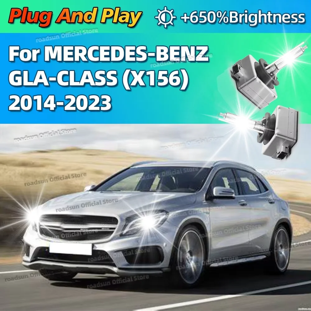 

2pcs 6000K HID Xenon Headlight Bulb 35W Headlamp For MERCEDES-BENZ GLA-CLASS X156 2014-2023 2015 2016 2017 2018 2019