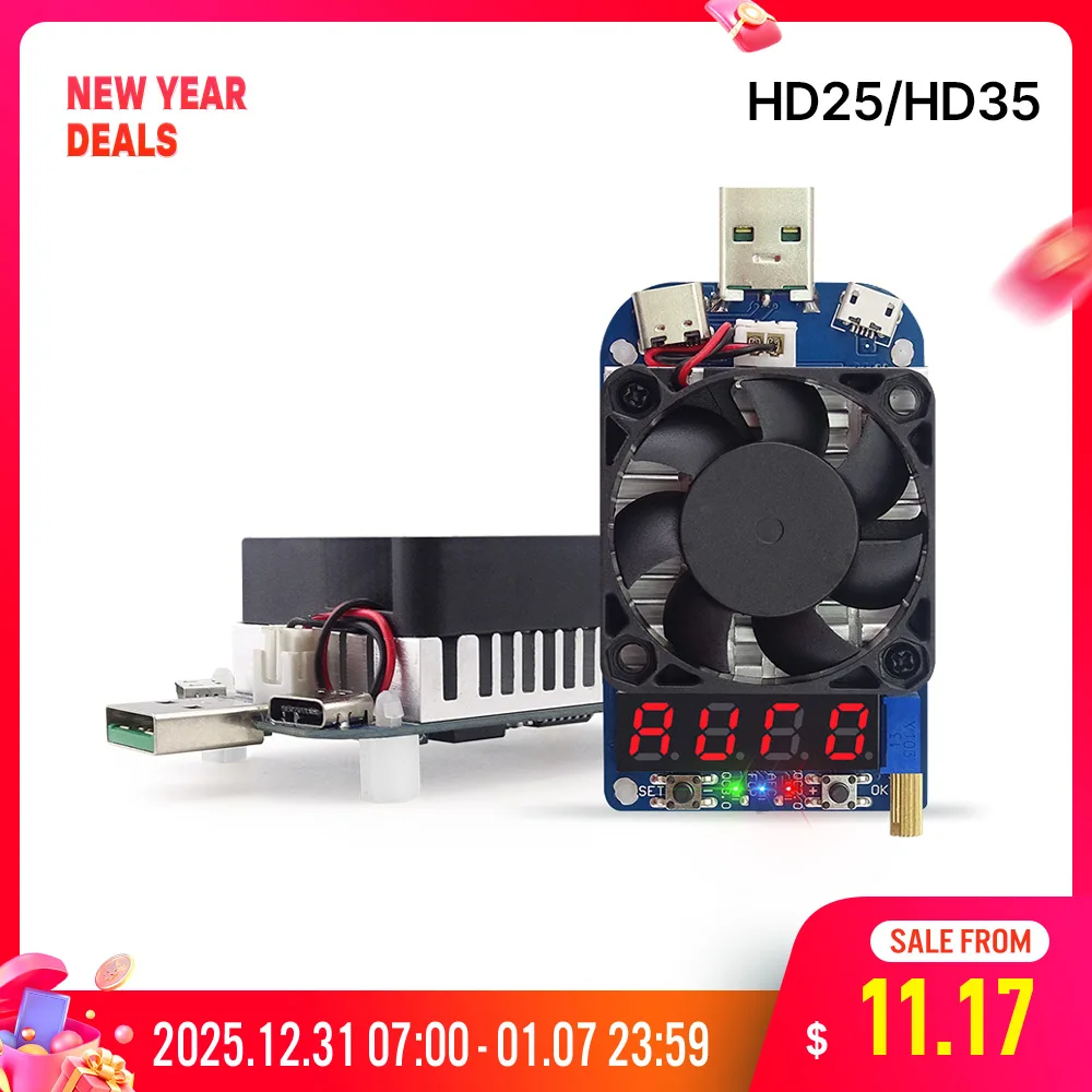 HD25 HD35 USB Load Resistor for Battery Testing