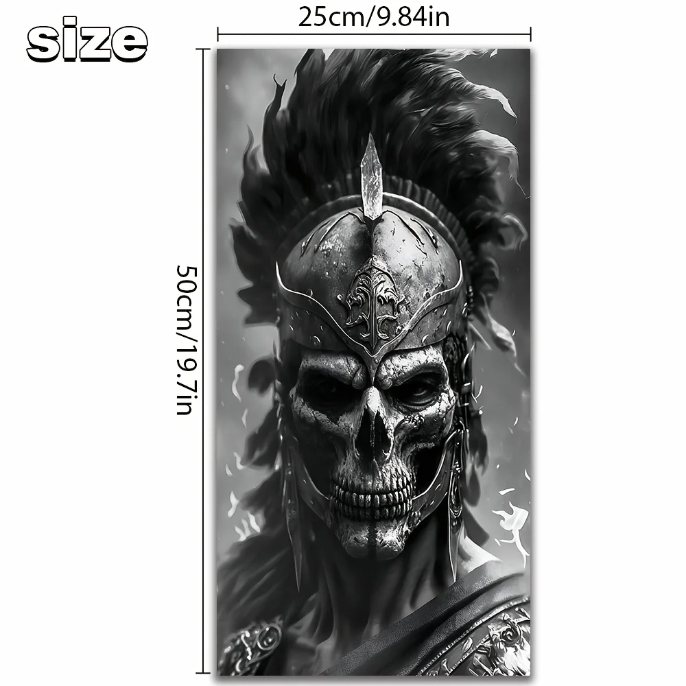 Gothic skull window B-pillar sticker two-piece set - dustproof, waterproof, scratch-proof, compatible with most models B-pillar