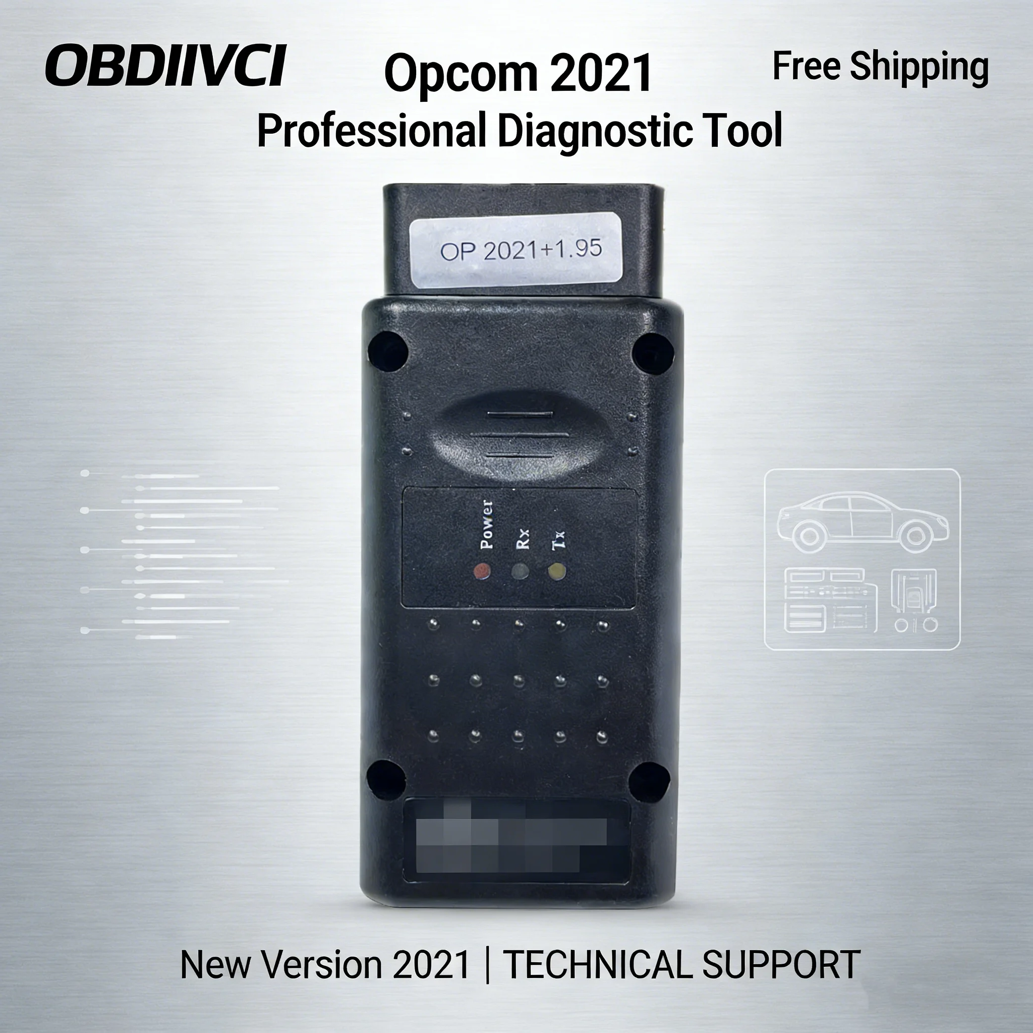 2021 OPCOM 200603a OP COM 1.95 PIC18F458 FTDI FT232RQ Chip For Op-e-l Car Diagnostic Scanner OP-COM V2021 For Cars Till 2021