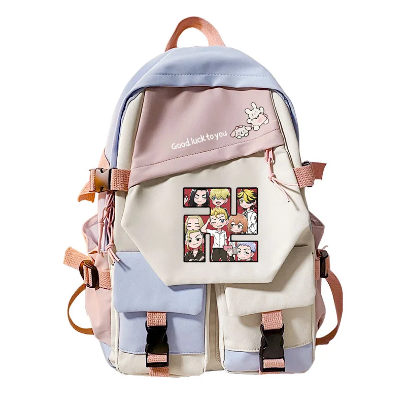 Tokyo Revengers Kids Backpack Outdoor Travel Bag Kids Bag Printed Cartoon Backpack Casual Bag Teen Student School Bag