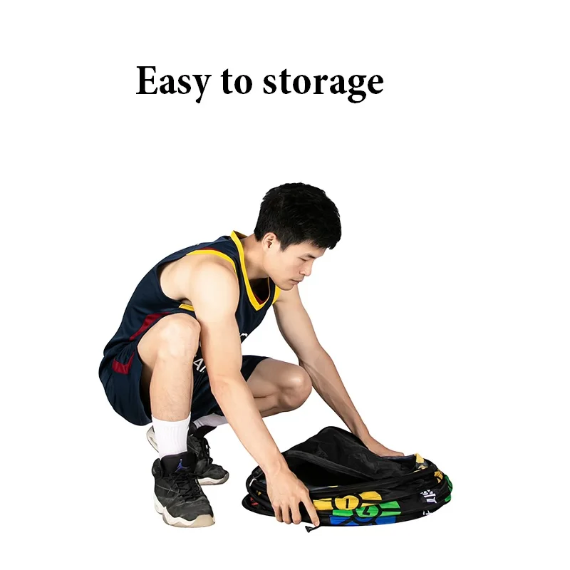 Defender Basketball Defender Sport Trainingsapparatuur Opvouwbare basketbaluitrusting met obstakelton