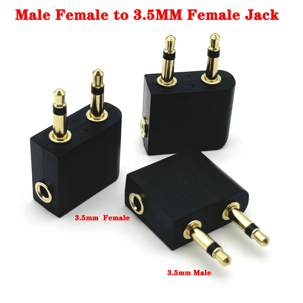 

Jack 3.5 mm to 2.5 mm Audio Adapter for Aux Speaker Cable Stereo Headphone Headset Mic 2.5mm Male to 3.5mm Female Plug Connector