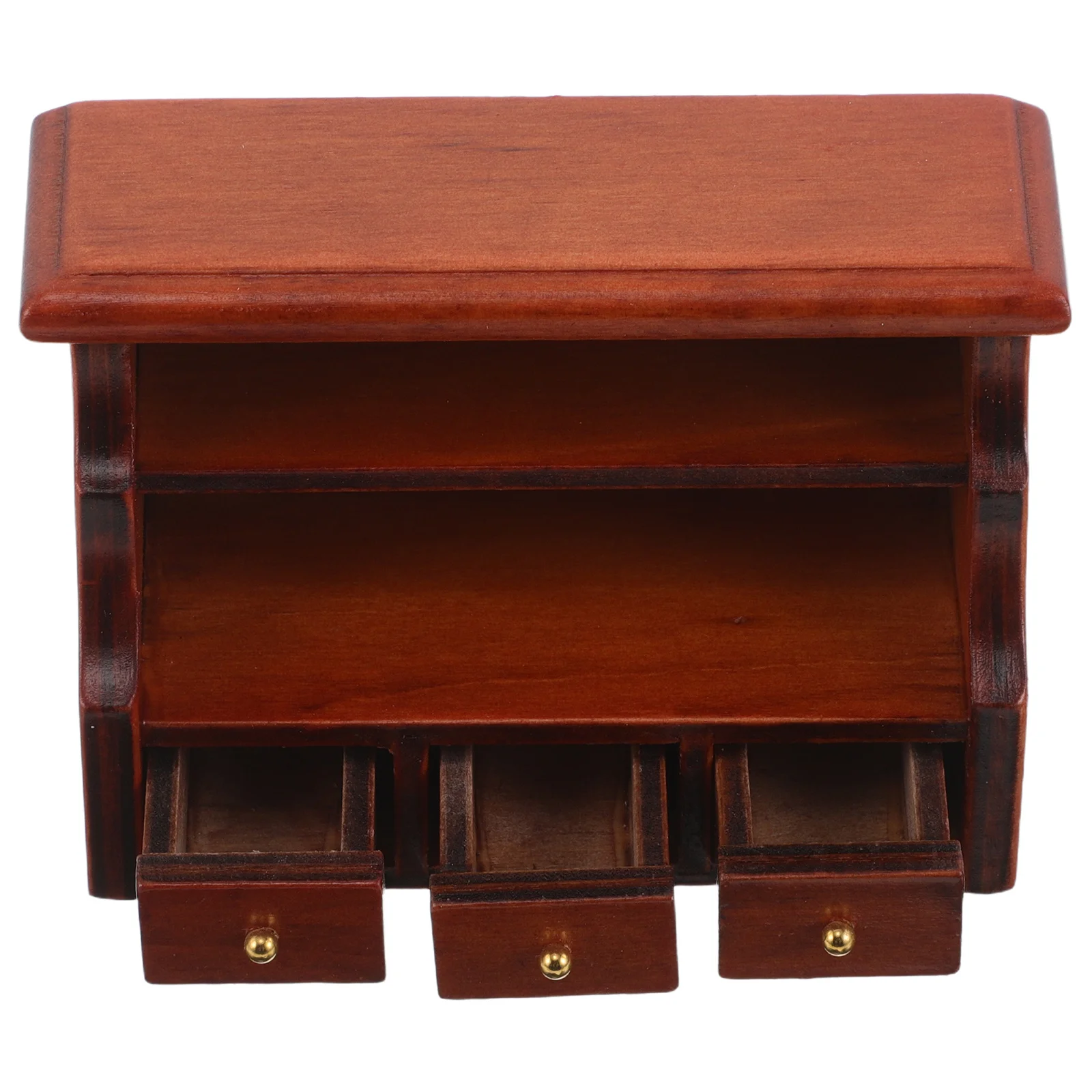 

Миниатюрный винтажный деревянный шкаф, миниатюрный кукольный домик, книжная полка, полки для хранения, мебельная витрина для гостиной, микросцена