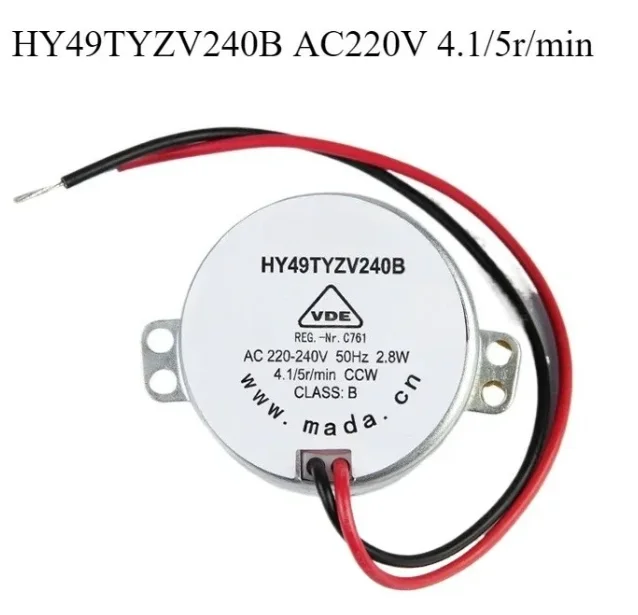 HY49TYZV240B AC220V 4.1/5r/min Intermittent pump motor Ram electric pump motor Lubrication pump parts Gearbox motor