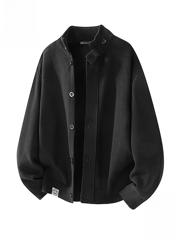 

Мужской вязаный хлопковый кардиган Paul Frank свободного кроя, теплый повседневный свитер на пуговицах с длинными рукавами для осени