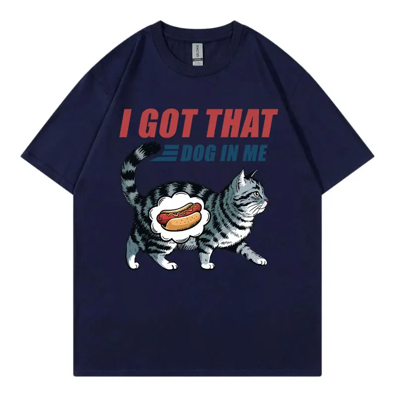 I Got That Dog in Me Costco Graphic T Shirt Funny Kirkland Hot Dog Meme Tee Shirt Men Women's Vintage Style Short Sleeve T-shirt