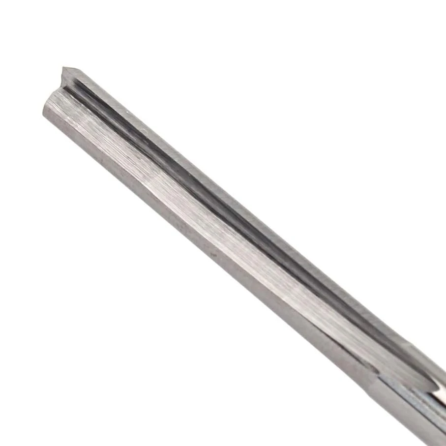 10PCS 3.175mm Shank Dia. Double Edged Tungsten Steel Milling Cutter 2 Flutes CNC Cutting Tungsten Steel Straight Slot Bit,