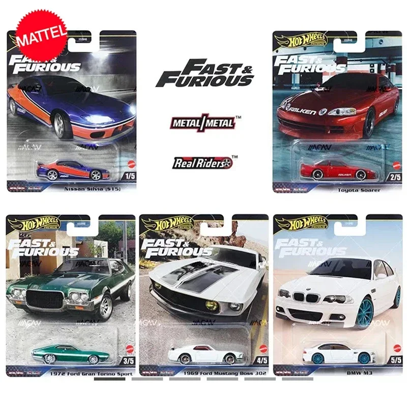 Mattel-coche Premium Hot Wheels para niños, vehículo de juguete Original, fundido a presión, Fast & Furious, Nissan SIM S15, Colección, regalo