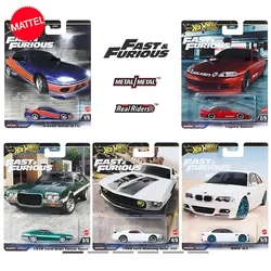 Mattel-Hot Wheels Premium Diecast Car Set, Velozes e Furiosos Nissan Silvia S15, Veículos Brinquedos para Meninos, Coleção Fun Gift, 1: 64, original