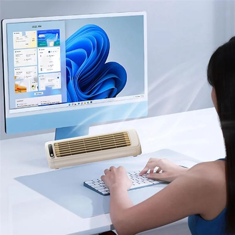 

【FUXQ】Бесшумный домашний кондиционер с несколькими регулируемыми шестернями, настенный вентилятор воздушного охлаждения для спальни, столешницы