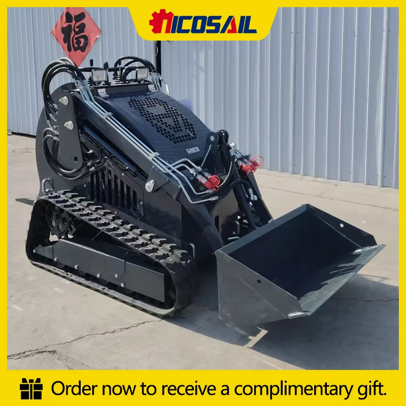Small Tracked Skid Steer 420E 23HP Mini Loader for Australian Agriculture Farming Equipment OEM Customization